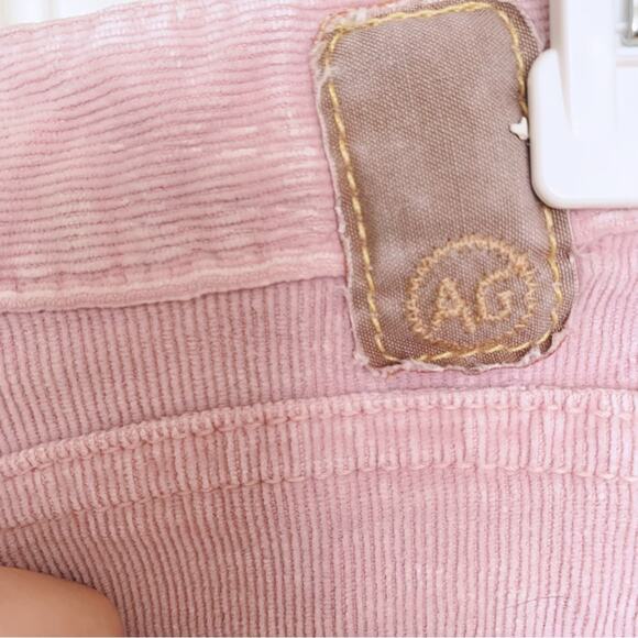 Ag Adriano Goldschmied The Rich Y2K Pink Corduroy Micro Mini Skirt Size 28 - Picture 5 of 8